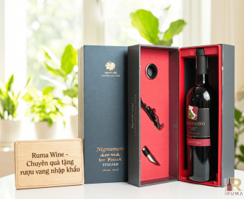 Quà tặng sang trọng HPK 1 chai vang Ý Mondovino Semi