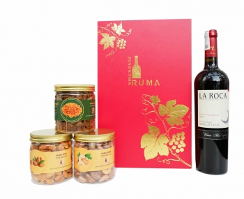 Hộp quà tặng tết rượu vang Chile La Roca Cab Sau