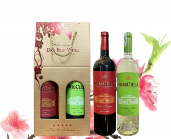 Quà tặng rượu vang giá rẻ Priscilla