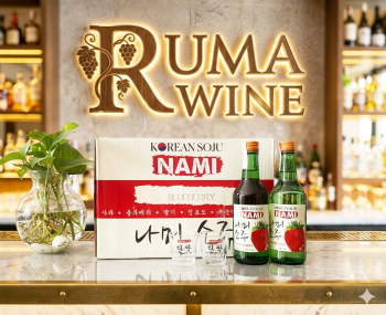 Rượu Soju Hàn Quốc Nami hương vị dâu 360ml