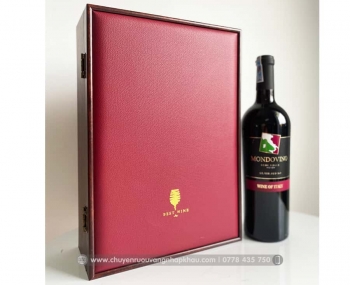 Bộ quà tặng tết 2 chai rượu vang Ý Mondovino Semi