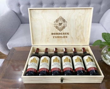 Quà tặng cao cấp 6 chai vang Pháp Louis Frontera đỏ