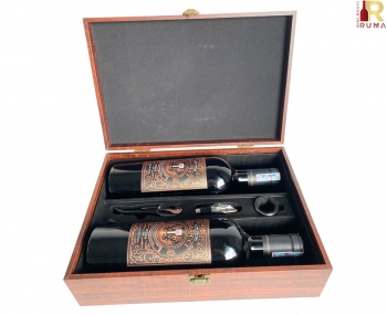 Bộ quà tặng tết 2 chai rượu vang Ý Tolucci 14