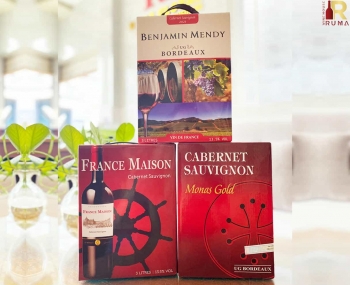 Combo 3 bình vang bịch 3 lít Pháp nhập khẩu chính hãng