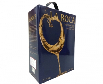 Rượu vang bịch Chile La Roca trắng 3 lít