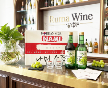 Rượu Soju Hàn Quốc Nami hương vị nho 360ml