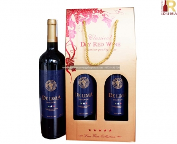 Quà tặng doanh nghiệp giá rẻ rượu vang De Lima