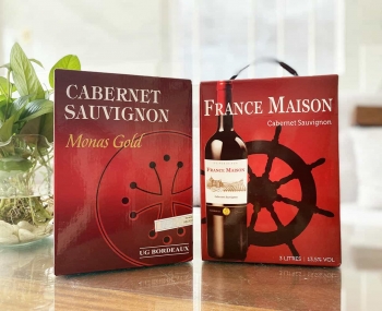 Combo 2 bình vang bịch 3 lít Pháp