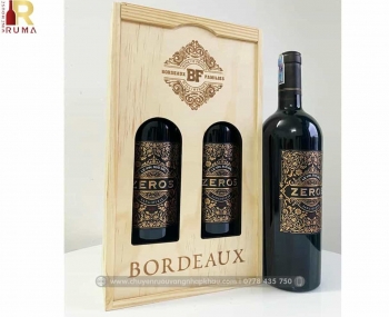 Quà tặng cao cấp 2 chai vang Ý Zeros
