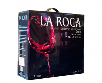 Rượu vang bịch Chile La Roca đỏ 5L