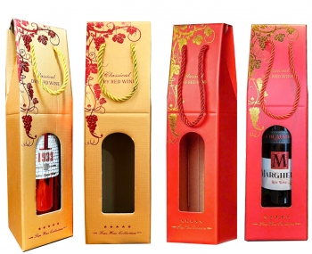 Túi giấy đựng 1 chai rượu vang