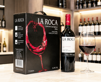 Rượu vang bịch Chile La Roca đỏ 3 lít