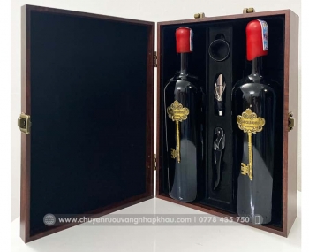 Bộ quà tặng tết 2 chai rượu vang Ý Segreto