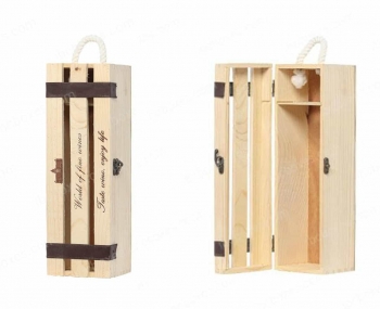 Hộp gỗ đơn đựng 1 chai rượu vang