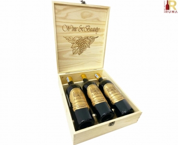 Quà tặng cao cấp 3 chai rượu vang Pháp Amelie