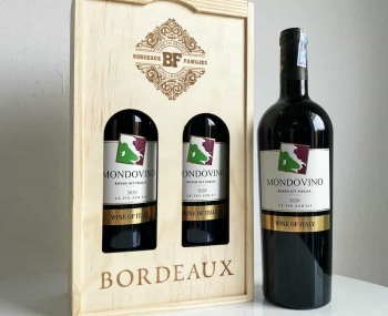 Quà tặng cao cấp 2 chai vang Ý Mondovino Rosso