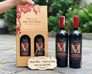 Quà tặng doanh nghiệp giá rẻ vang Marcoli Rosso