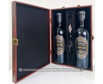 Bộ quà tặng tết 2 chai rượu vang Ý Marcoli 17