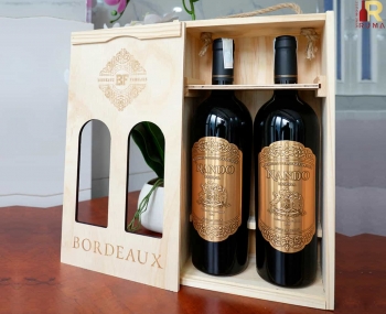 Quà tặng cao cấp 2 chai vang Chile Nando Reserva