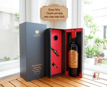 Quà tặng sang trọng HPK 1 chai vang Ý Stefano