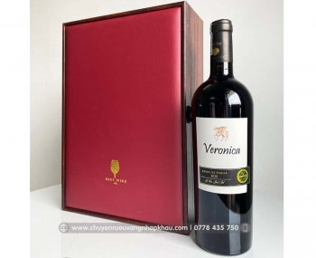Bộ quà tặng tết 2 chai rượu vang Ý Veronica Rosso