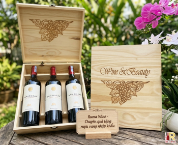 Quà tặng cao cấp 3 chai vang Chile San Rozas