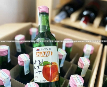 Rượu Soju Hàn Quốc Nami hương vị đào 360ml