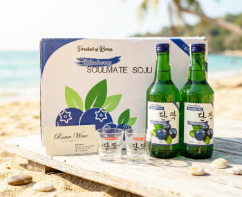 Rượu Soju Hàn Quốc Soulmate Blueberry 360ml - Hương vị việt quất