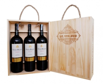Quà tặng cao cấp 3 chai vang Chile Santo Molina 1.5L
