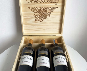 Quà tặng cao cấp 3 chai vang Pháp Chevalier