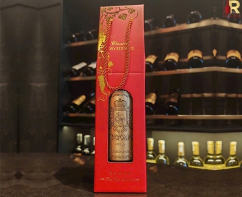 Quà tặng túi giấy ép kim 1 chai vang Ý Stefano