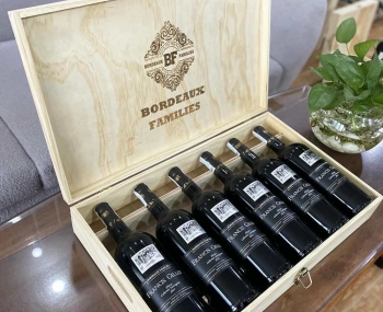 Quà tặng cao cấp 6 chai rượu vang Pháp Francis Gillot Syrah