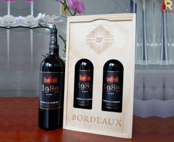 Quà tặng cao cấp 2 chai vang Pháp 1982