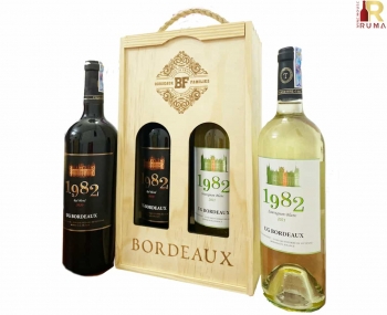 Quà tặng cao cấp 2 chai vang Pháp 1982