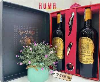 Quà tặng sang trọng 2 chai vang Pháp Amelie