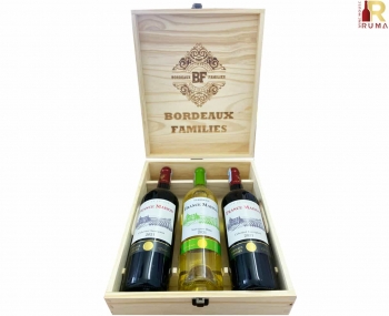 Quà tặng cao cấp 3 chai vang Pháp France Maison