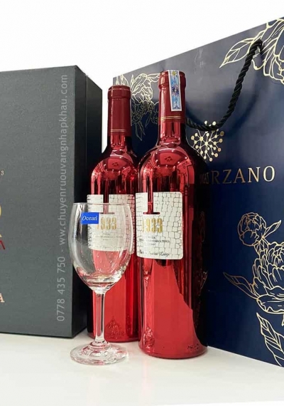 Quà tặng sang trọng 2 chai vang Ý 1933 Ruby (Red Limited)