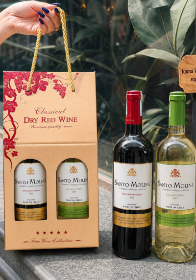 Quà tặng rượu vang giá rẻ Santo Molina