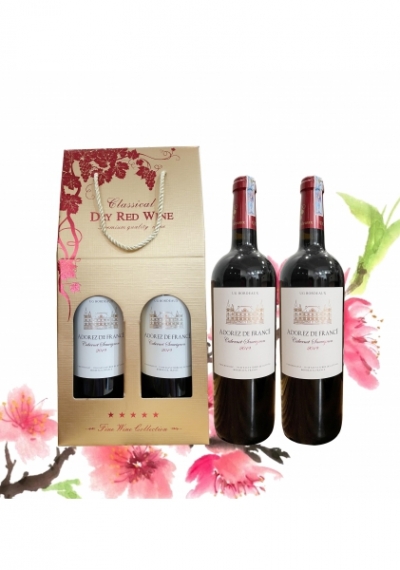 Quà tặng rượu vang giá rẻ Adorez De France