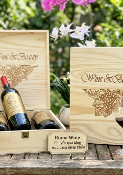 Quà tặng cao cấp 3 chai rượu vang Ý Stefano