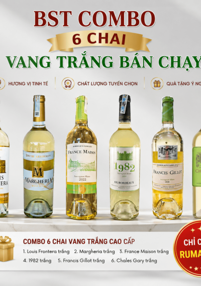 Combo 6 chai vang trắng bán chạy nhất