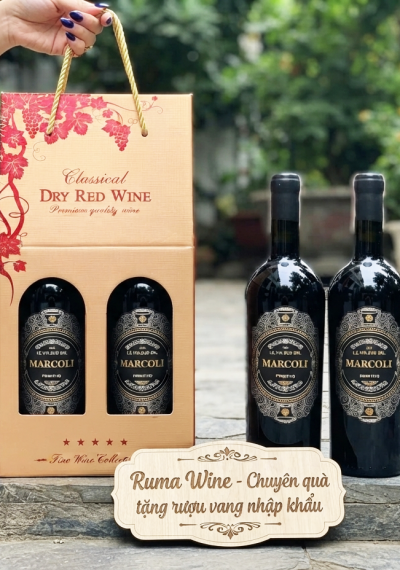 Quà tặng doanh nghiệp giá rẻ vang Marcoli