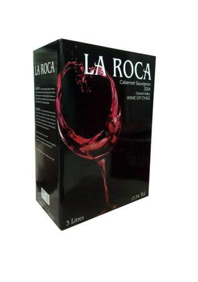 Rượu vang bịch Chile La Roca đỏ 3 lít