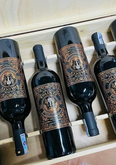 Quà tặng cao cấp 6 chai vang Ý Tolucci 14 Rosso