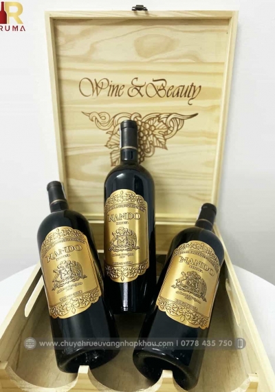 Quà tặng cao cấp 3 chai vang Chile Nando