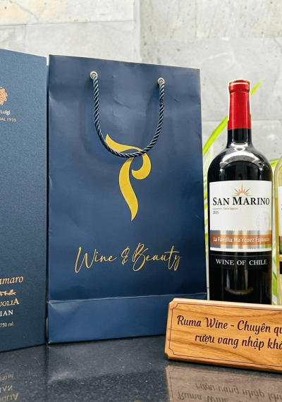 Quà tặng sang trọng HPK 1 chai vang Chile San Marino