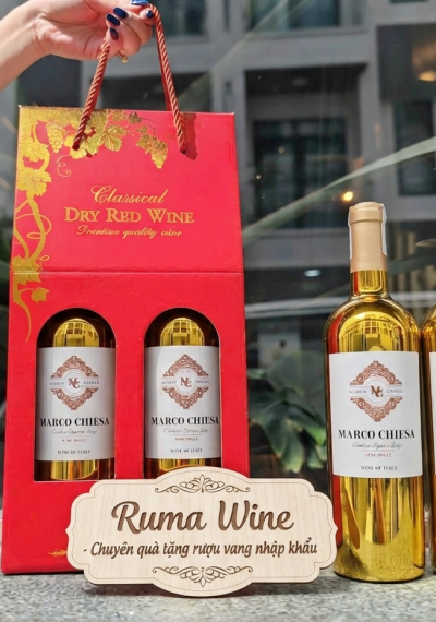 Quà tặng rượu vang giá rẻ Marco Chiesa