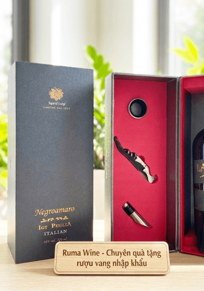 Quà tặng sang trọng HPK 1 chai vang Chile La Roca Reserva