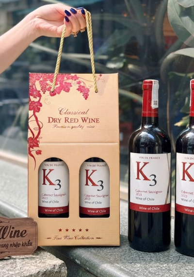 Quà tặng giá rẻ vang Chile K3