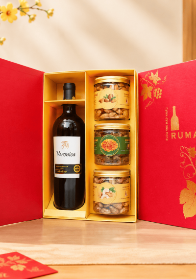 Hộp quà tặng tết rượu vang Ý Veronica Rosso